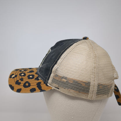 Shady Beach Trucker Hat Multicolor OS Adjustable Mesh Back Leopard Infinity