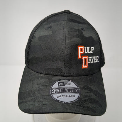 Pulp Dryer Fitted Mesh Back Hat Camo L/XL Got Pulp? New Era 39Thirty