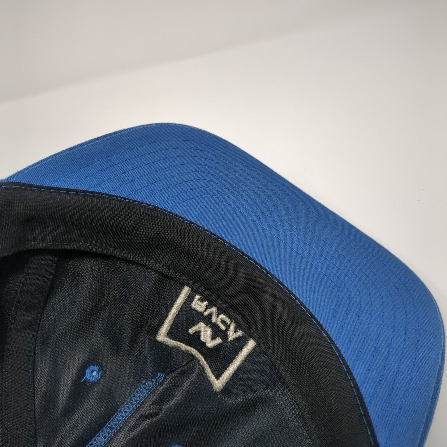 VA RVCA Snapback Hat Blue One Size Adjustable Mid Fit Embroidered Cotton