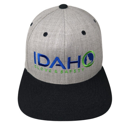 Idaho Glove & Safety Snapback Hat Gray One Size Colorblock Sport-Tek