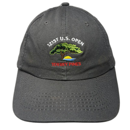 USGA 121st U.S. Open Torrey Pines Member Gray Baseball Cap Hat One Size Golf