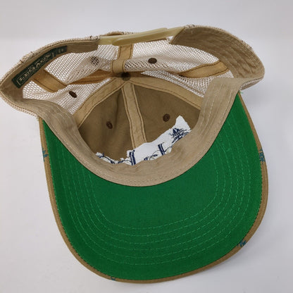 Idaho Trees Snapback Mesh Back Trucker Hat Tan One Size Legacy 6 Panel