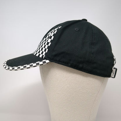 Vans 5 Panel Black One Size Hat Checkered Off The Wall Graphic Slideback