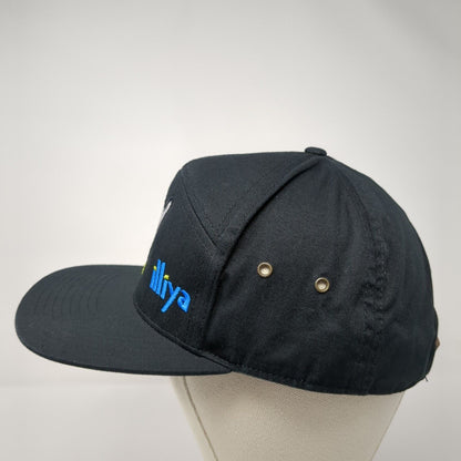 Hang Loose Send It! Illiya Slideback Hat Black One Size Leather Strap