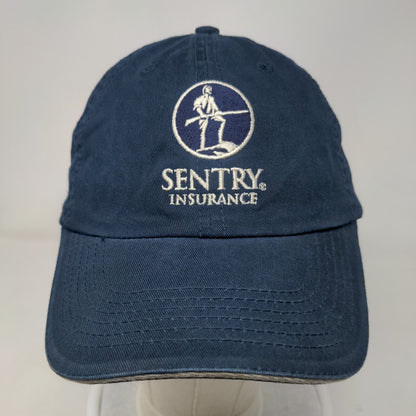 Sentry Insurance Strapback Hat Blue OS Adjustable Embroidered Port & Company