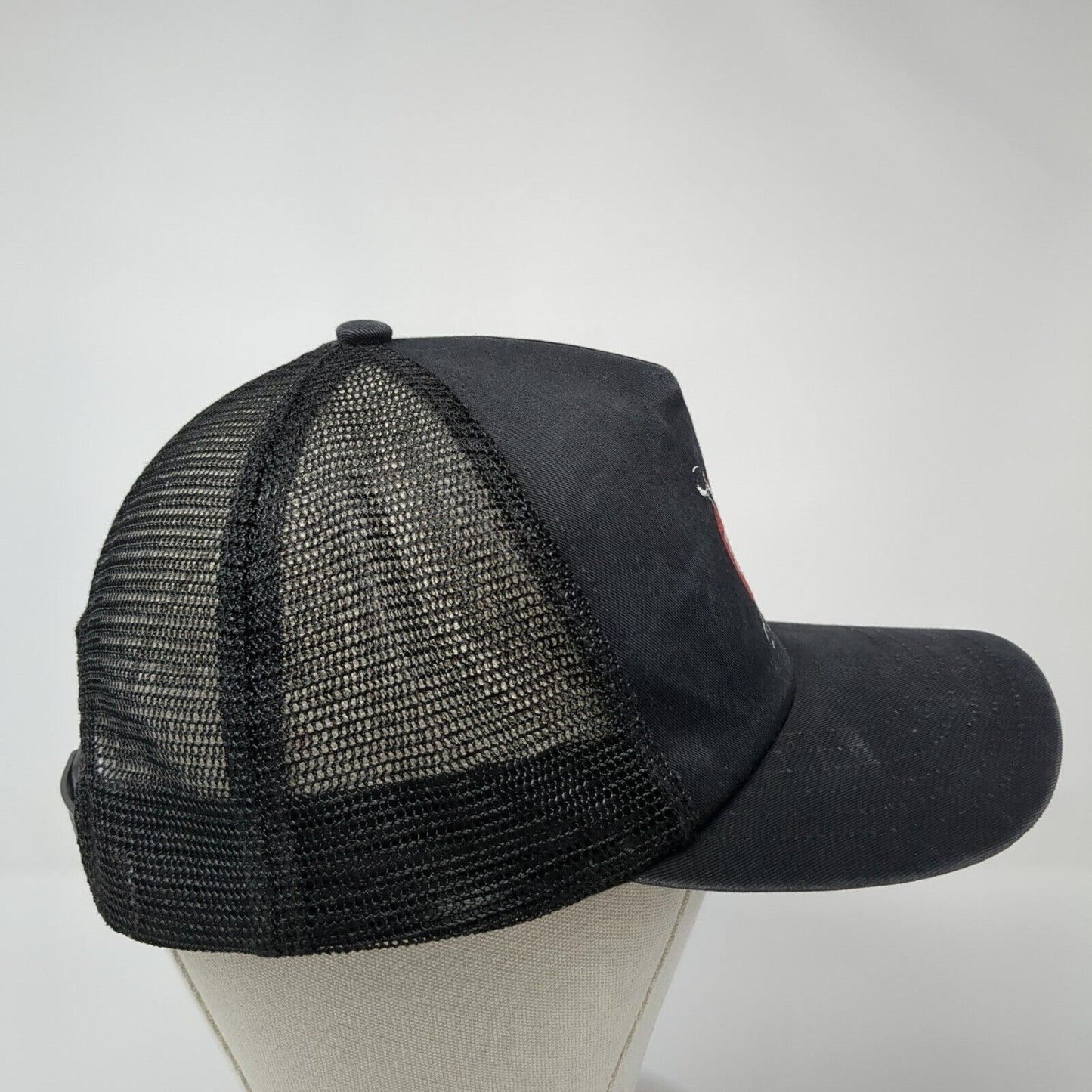 Cross Wrench Snapback Mesh Back Trucker Hat Black One Size Adjustable
