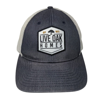 Live Oak Homes Est 1972 Snapback Trucker Hat Blue M/L Mesh Back Richardson
