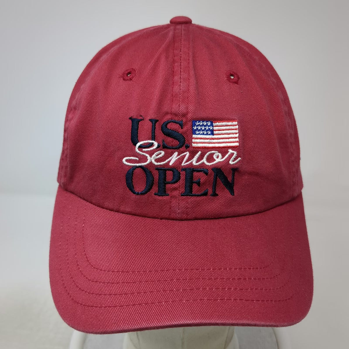 Imperial US Senior Open Salem CC 2001 Golf Red OSFM Baseball Cap Hat Slideback