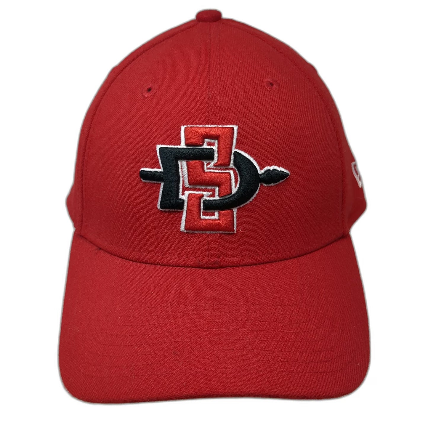 New Era San Diego State Aztecs NCAA Cap Red XL 39THIRTY Stretch Fit Spear Hat