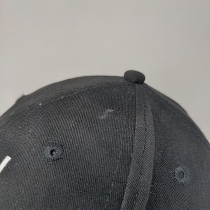 Keke's Strapback Hat Black One Size Embroidered 6 Panel Cap America