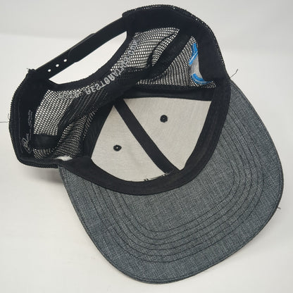 Elite Restoration Snapback Mesh Back Trucker Hat Gray One Size Adjustable