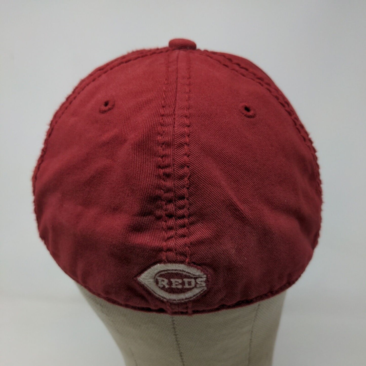 '47 Twins Men's Fitted Hat Red Cream size L Embroidered Cincinnati Reds Logo