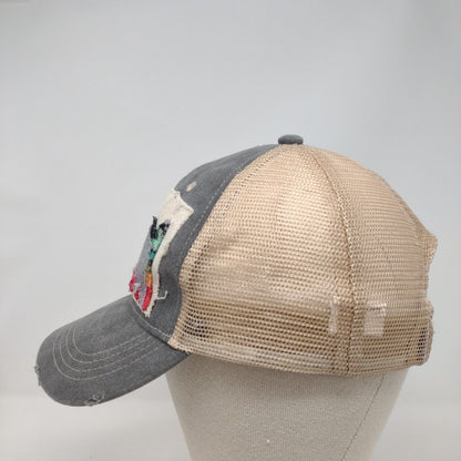 Unbranded Patch Strapback Mesh Back Trucker Hat Multi OSFM Colorblock