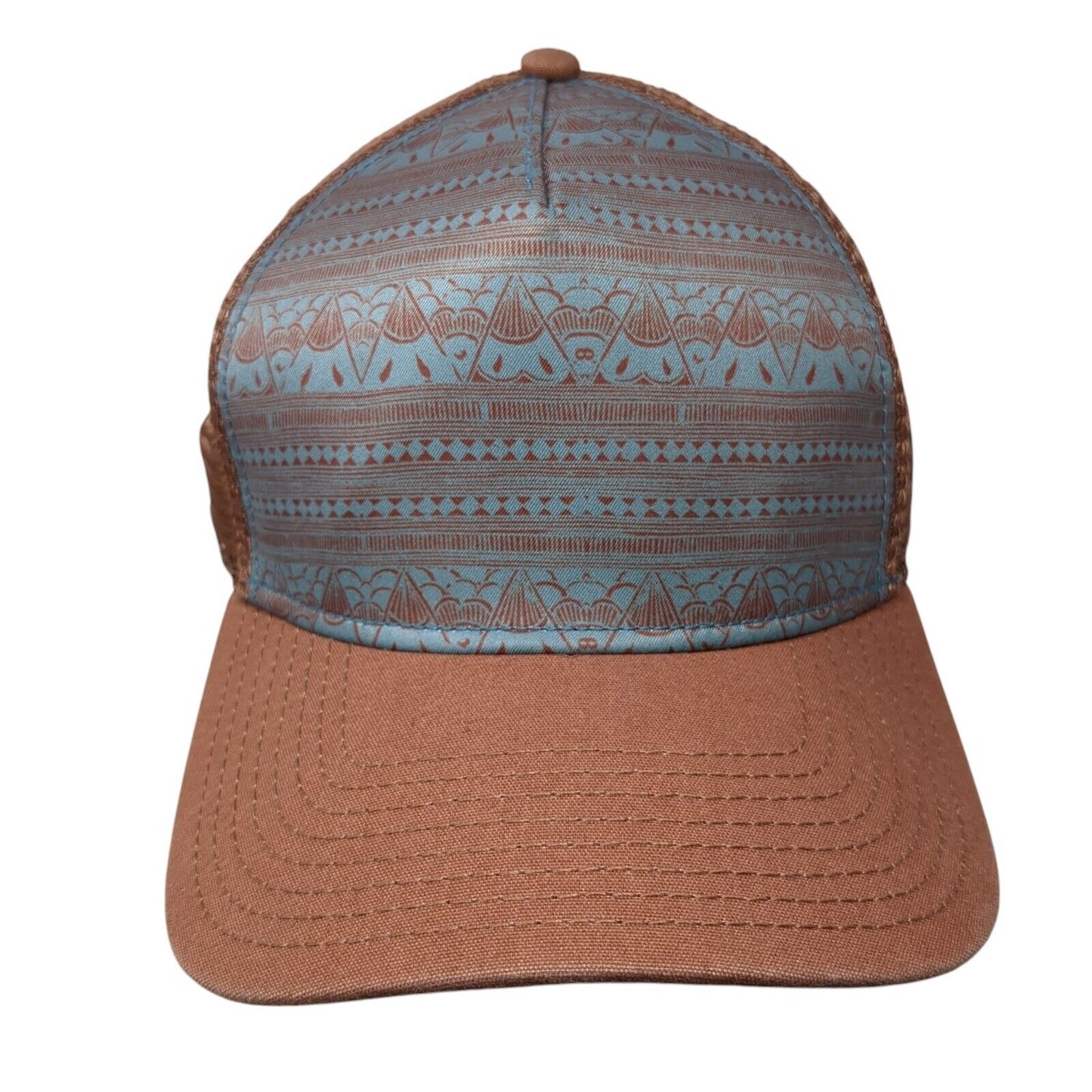prAna Roots Studio Trucker Hat Multicolor One Size Mesh Back Geometric