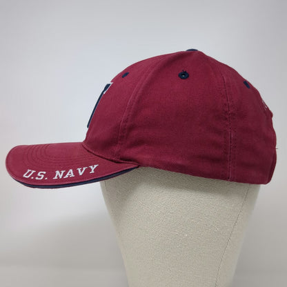Force Baseball Cap Red Blue White One Size US Navy 1775 Strapback Military Hat