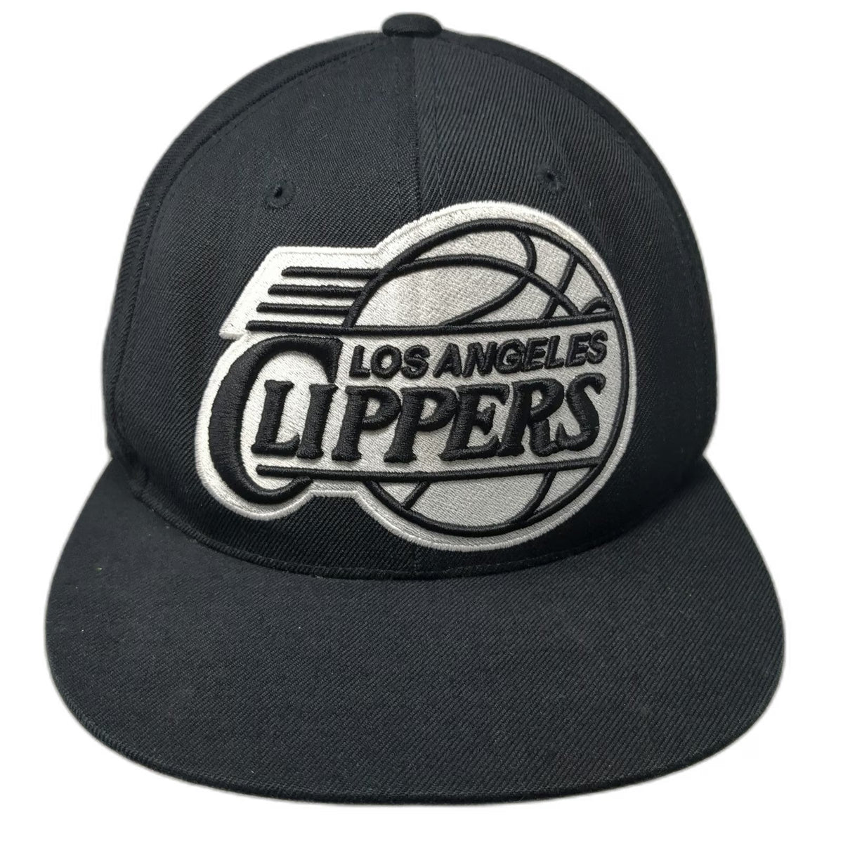 Mitchell & Ness NBA Los Angeles Clippers Snapback Black One Size Flat Brim Hat