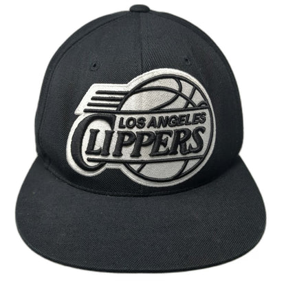 Mitchell & Ness NBA Los Angeles Clippers Snapback Black One Size Flat Brim Hat