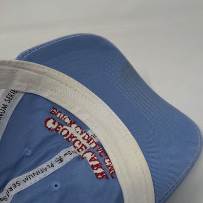 George Carr Buick Cadillac GMC Strapback Trucker Hat Blue OSFM Mesh Back