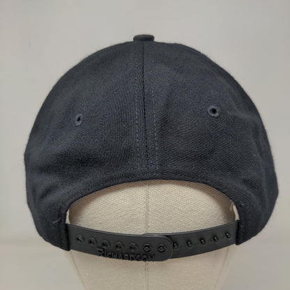 11th Wing Snapback Hat Black Large Embroidered Richardson Pro Model 6 Panel