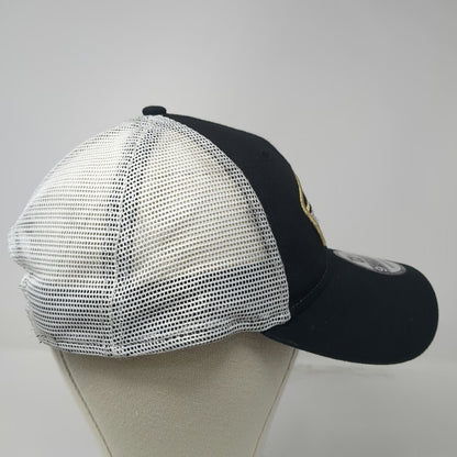 New Era New Orleans Saints NFL Snapback Black White Gold OS Mesh Patch Hat Logo