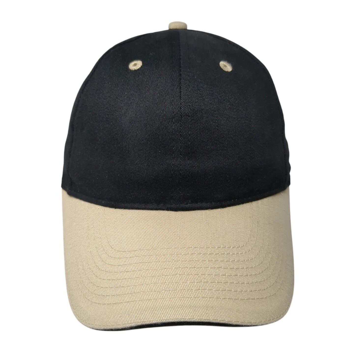 Otto Slideback Hat Black One Size Adjustable Colorblock Vented Holes 6 Panel