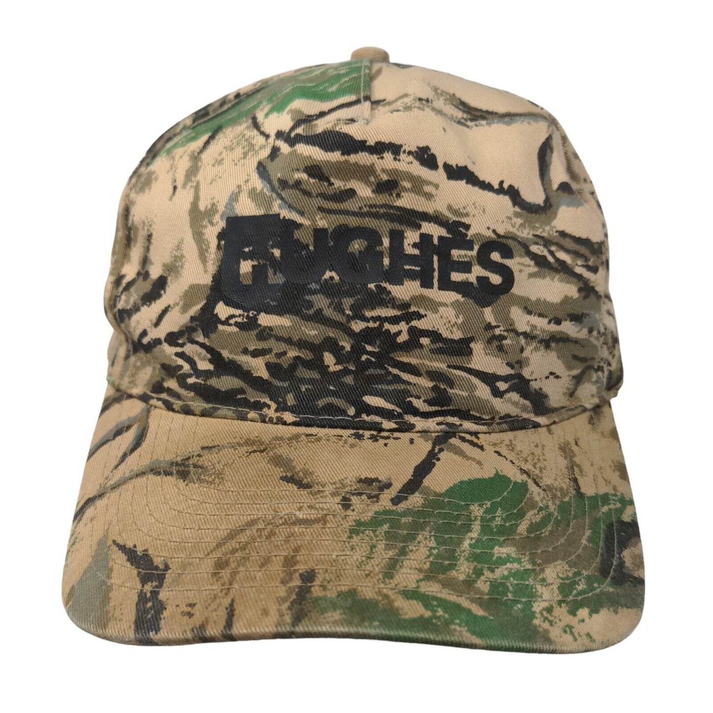 Hughes Snapback Hat Camouflage OSFM Graphic Print Adjustable Vented Holes Otto
