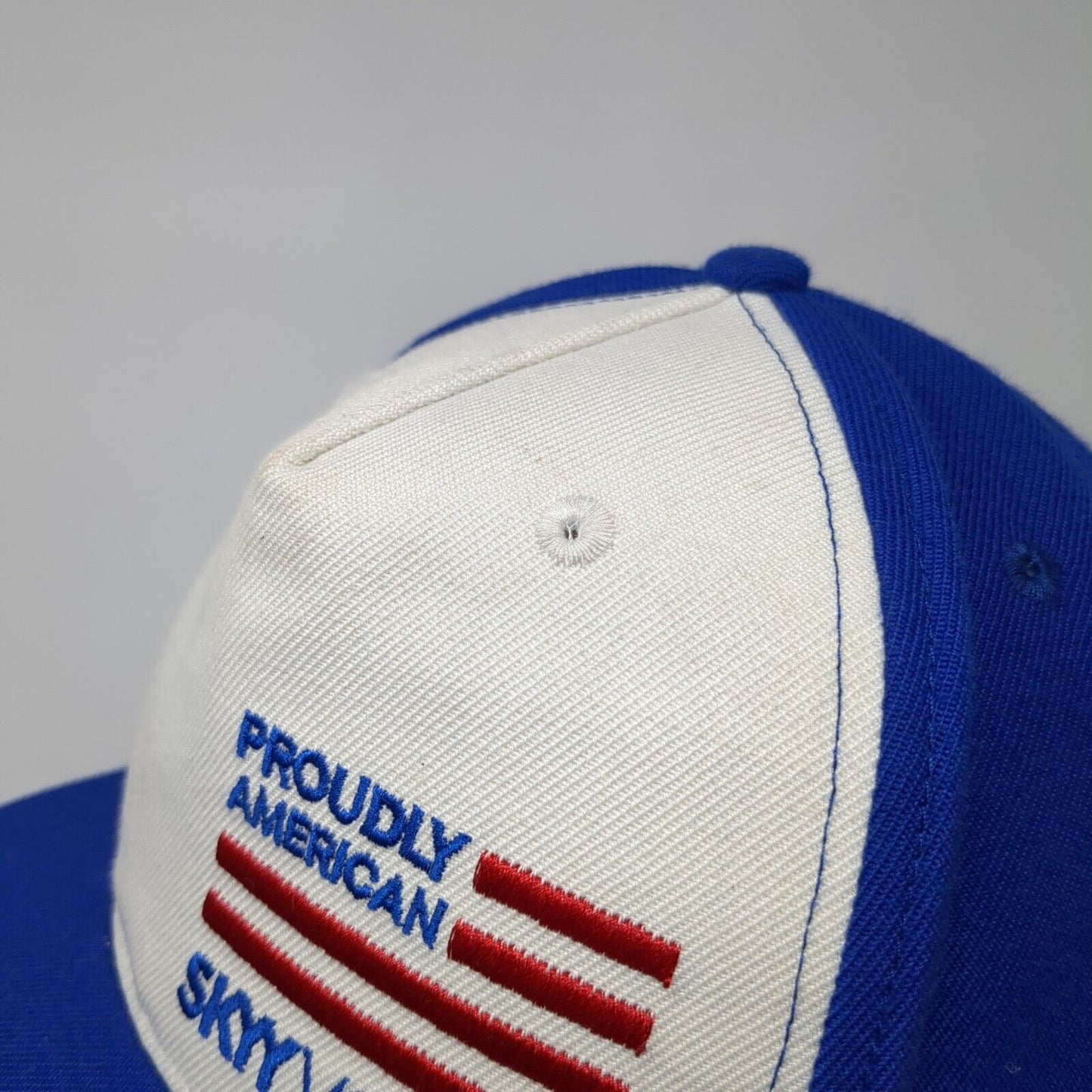 Proudly American Skyy Vodka Snapback Hat Blue One Size Adjustable