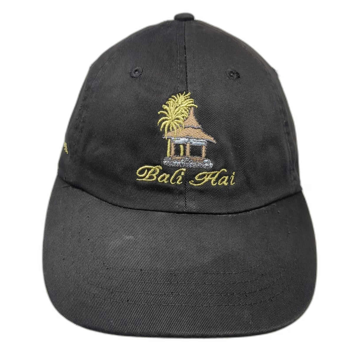 Ahead Bali Hai Las Vegas Baseball Cap Black OSFM Adjustable Slideback Hat Tiki
