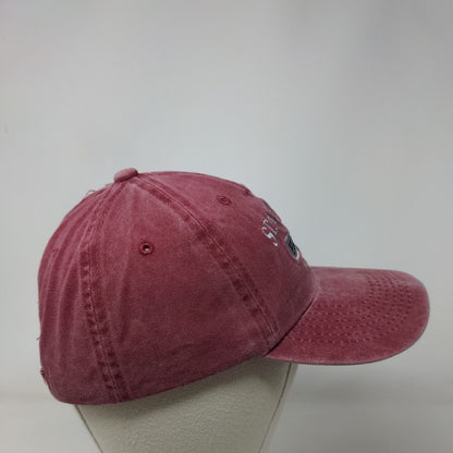 St. Augustine Florida USA Slideback Hat Red One Size Embroidered Sunkiss Kap