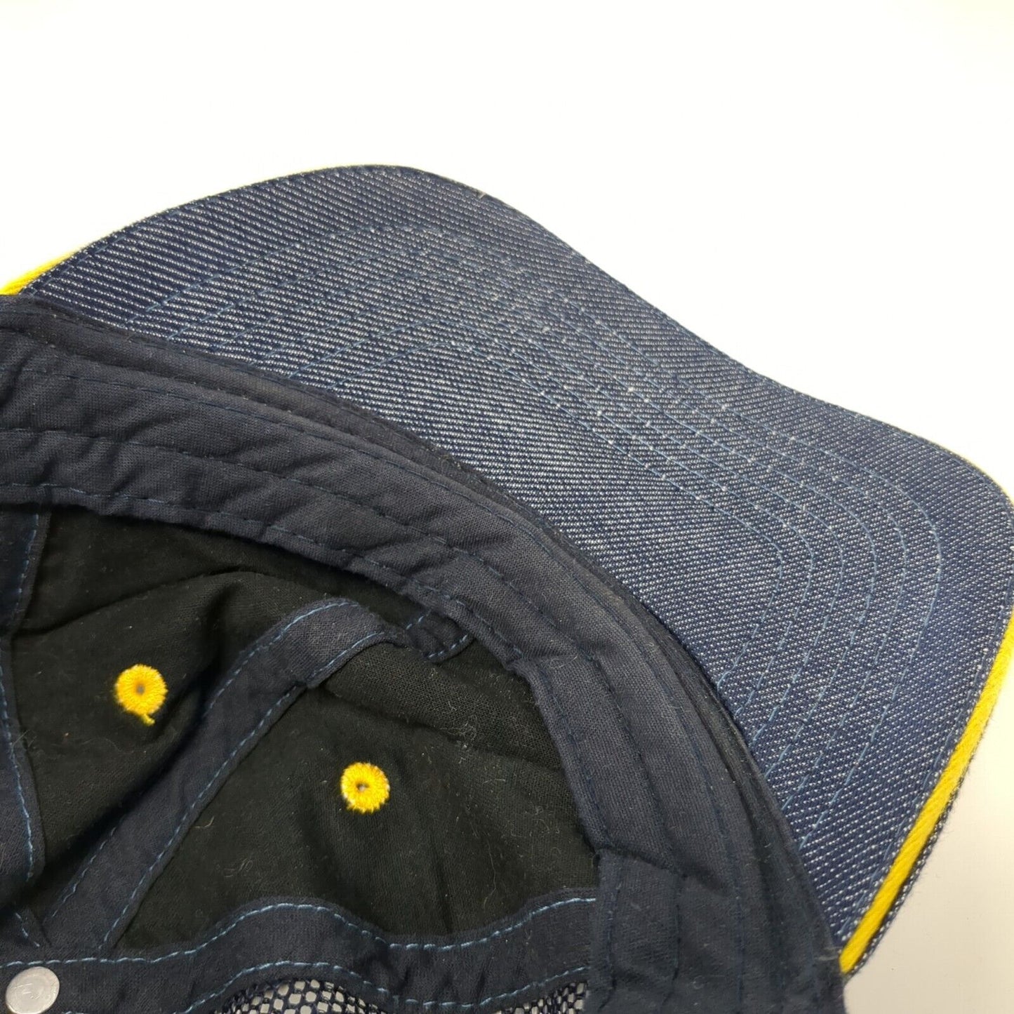 McDonald's Snapback Mesh Back Trucker Hat Blue One Size Employee Uniform