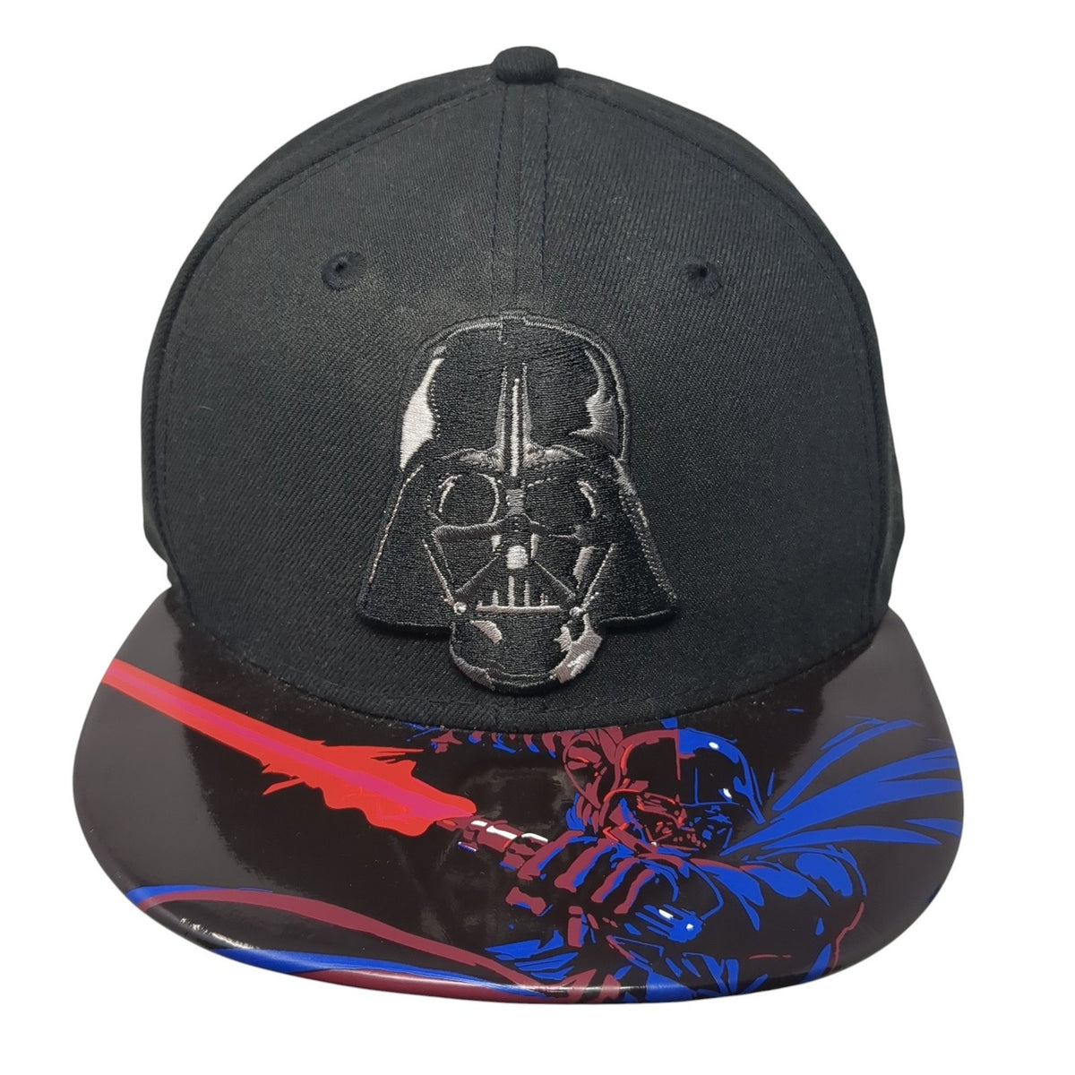 Star Wars 59Fifty Fitted Hat Black 7 1/2 Darth Vader Embroidered Colorful Bill