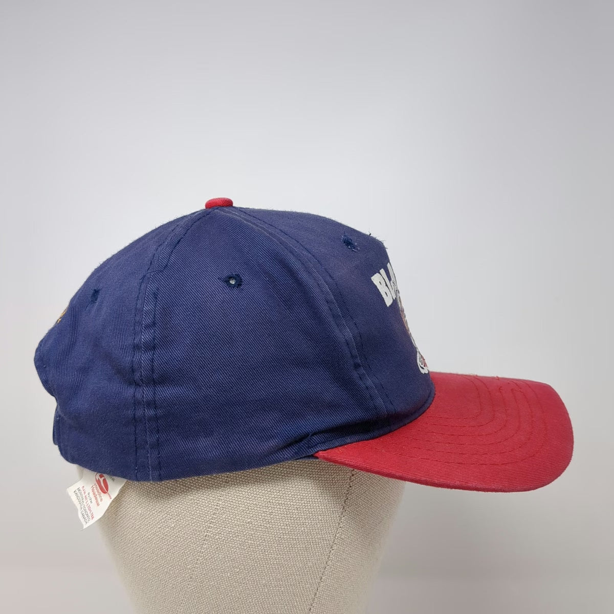 Portland Trail Blazers Hockey Goalie Baseball Cap Hat Blue Red Maurice Lucas 94