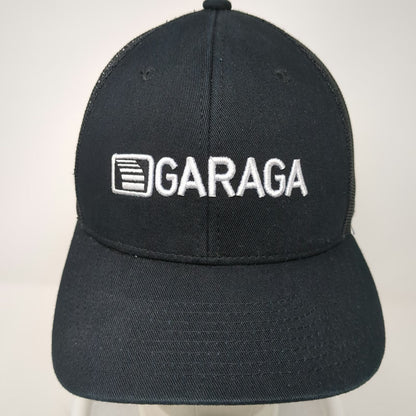 AJM International Garaga Trucker Hat Black One Size Mesh Back Snapback Logo Cap