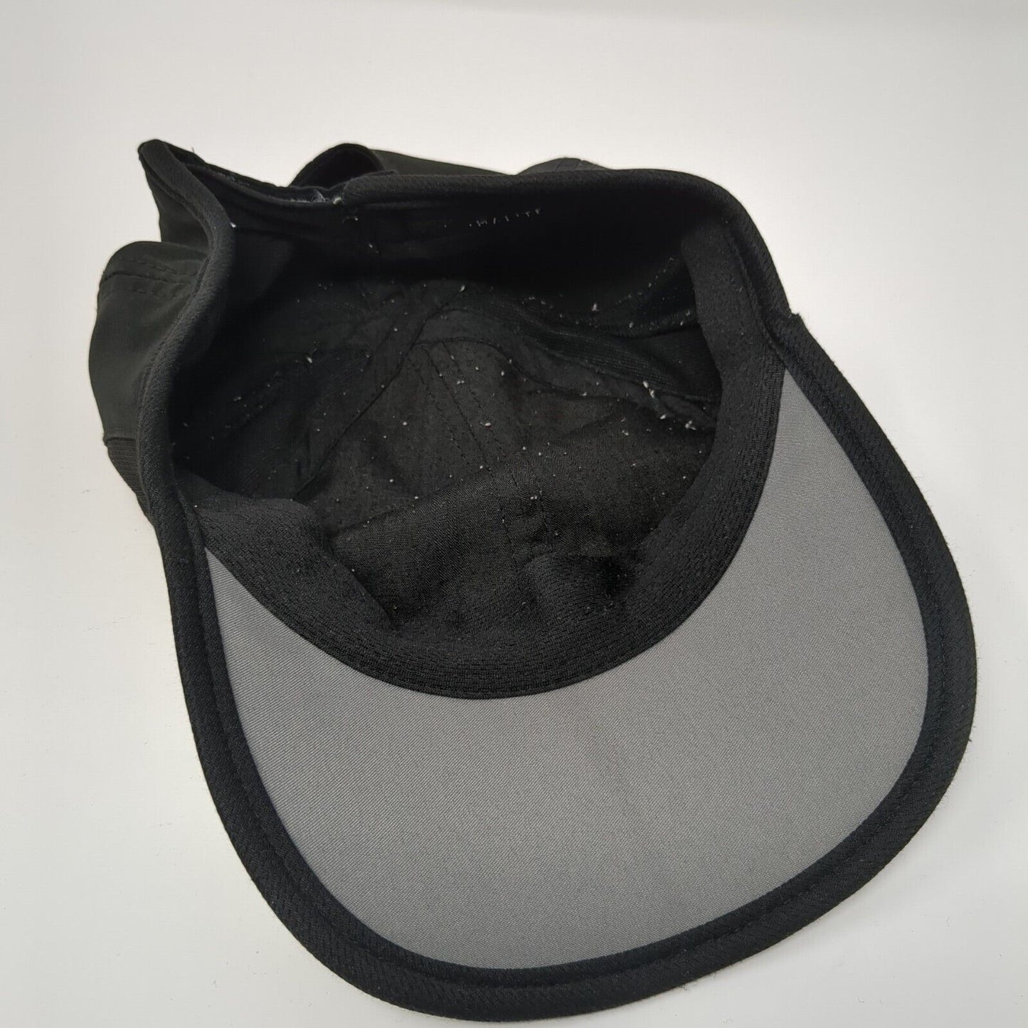 Adidas Strapback Hat Black One Size Adjustable Embroidered Breathable Mesh