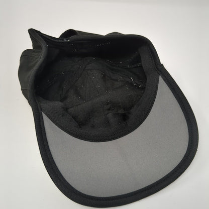 Adidas Strapback Hat Black One Size Adjustable Embroidered Breathable Mesh