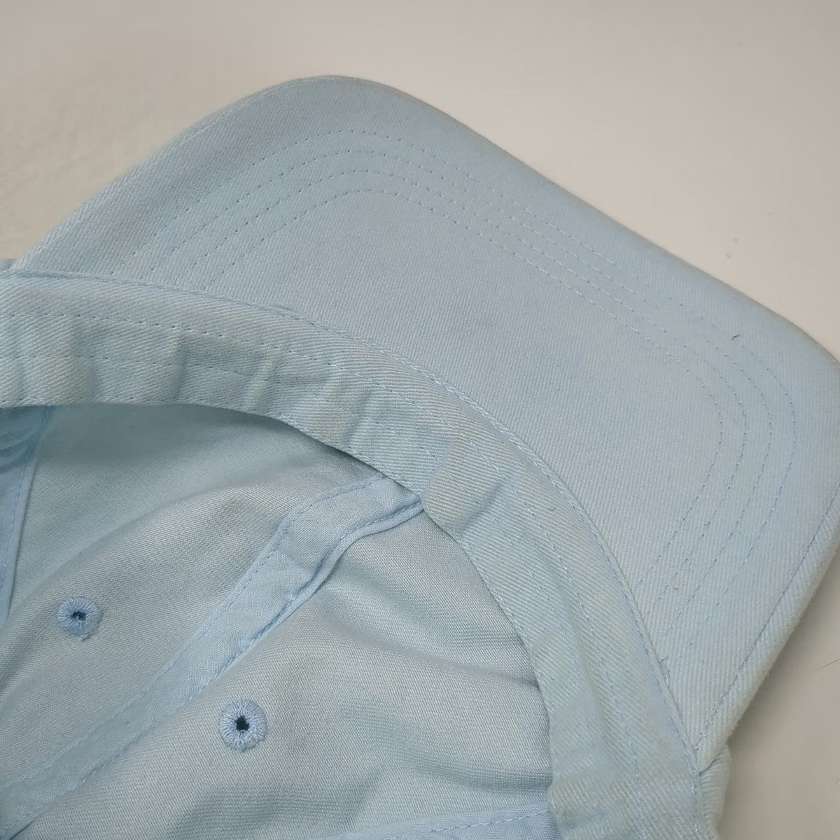 Blue Baseball Cap One Size Adjustable Blank Curved Brim Plain Solid Cotton Hat
