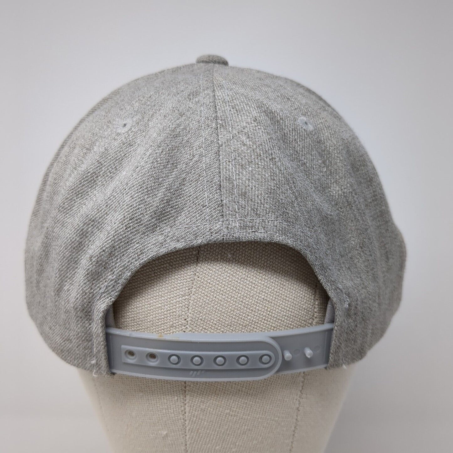 Driven Snapback Hat Gray One Size Adjustable Embroidered The Classics Yupoong