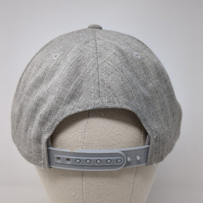 Driven Snapback Hat Gray One Size Adjustable Embroidered The Classics Yupoong