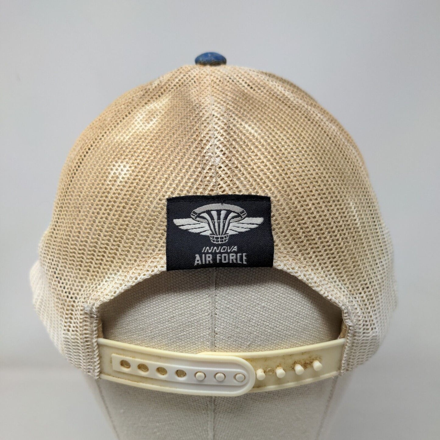 Innova Disc Golf Snapback Trucker Hat Blue One Size Adjustable Mesh Back