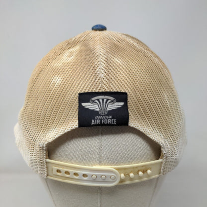 Innova Disc Golf Snapback Trucker Hat Blue One Size Adjustable Mesh Back