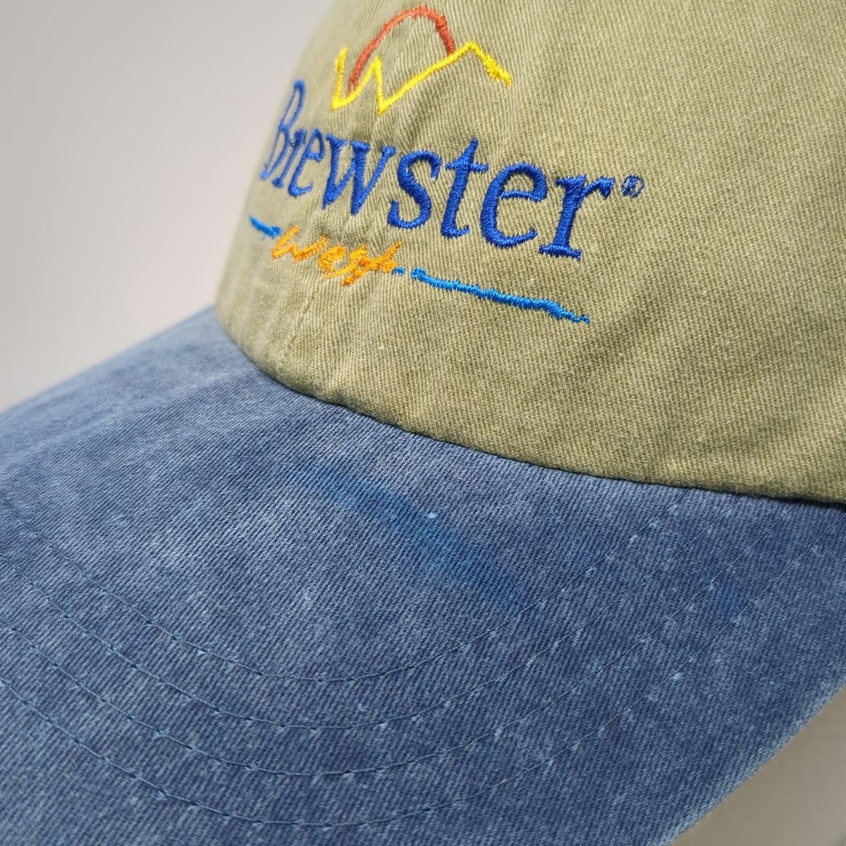 Port & Company Baseball Cap Green Blue One Size Brewster West Embroidered Hat
