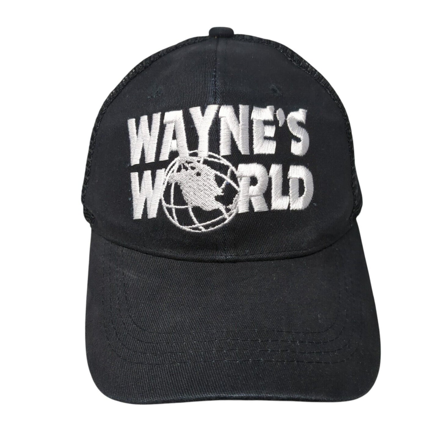 Wayne's World Snapback Mesh Back Trucker Hat Black OSFA Adjustable