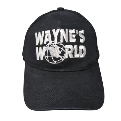 Wayne's World Snapback Mesh Back Trucker Hat Black OSFA Adjustable