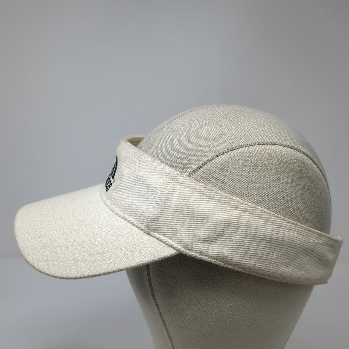 Adidas Visor White One Size Embroidered Logo Adjustable Performance Sport Hat