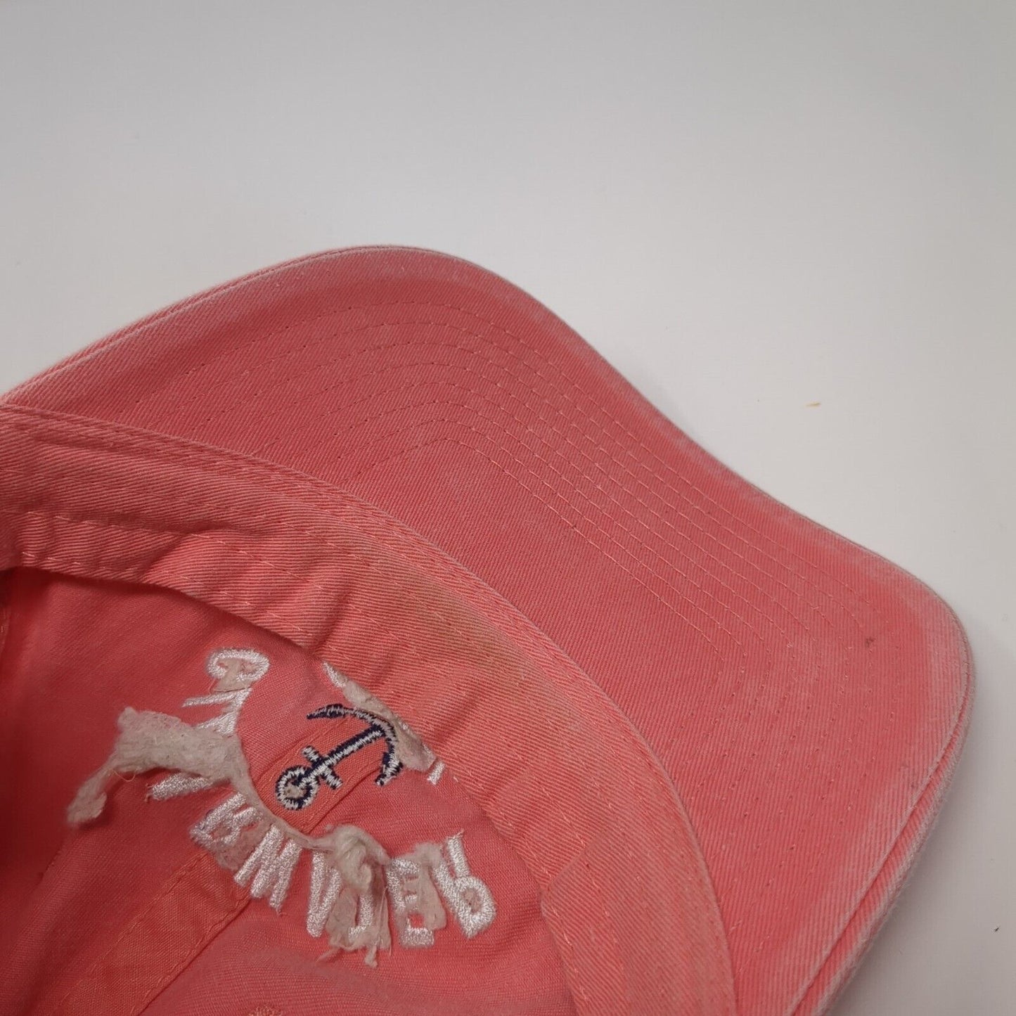 Clearwater Beach Florida Strapback Hat Pink One Size Adjustable 6 Panel