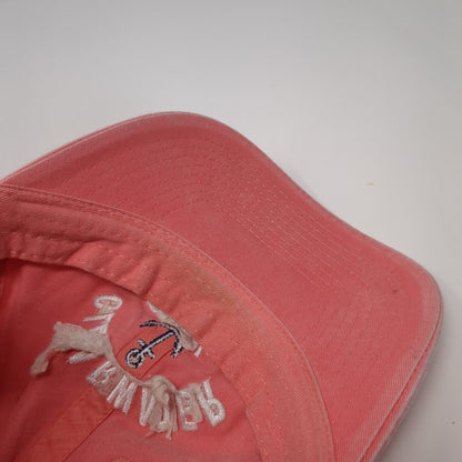 Clearwater Beach Florida Strapback Hat Pink One Size Adjustable 6 Panel