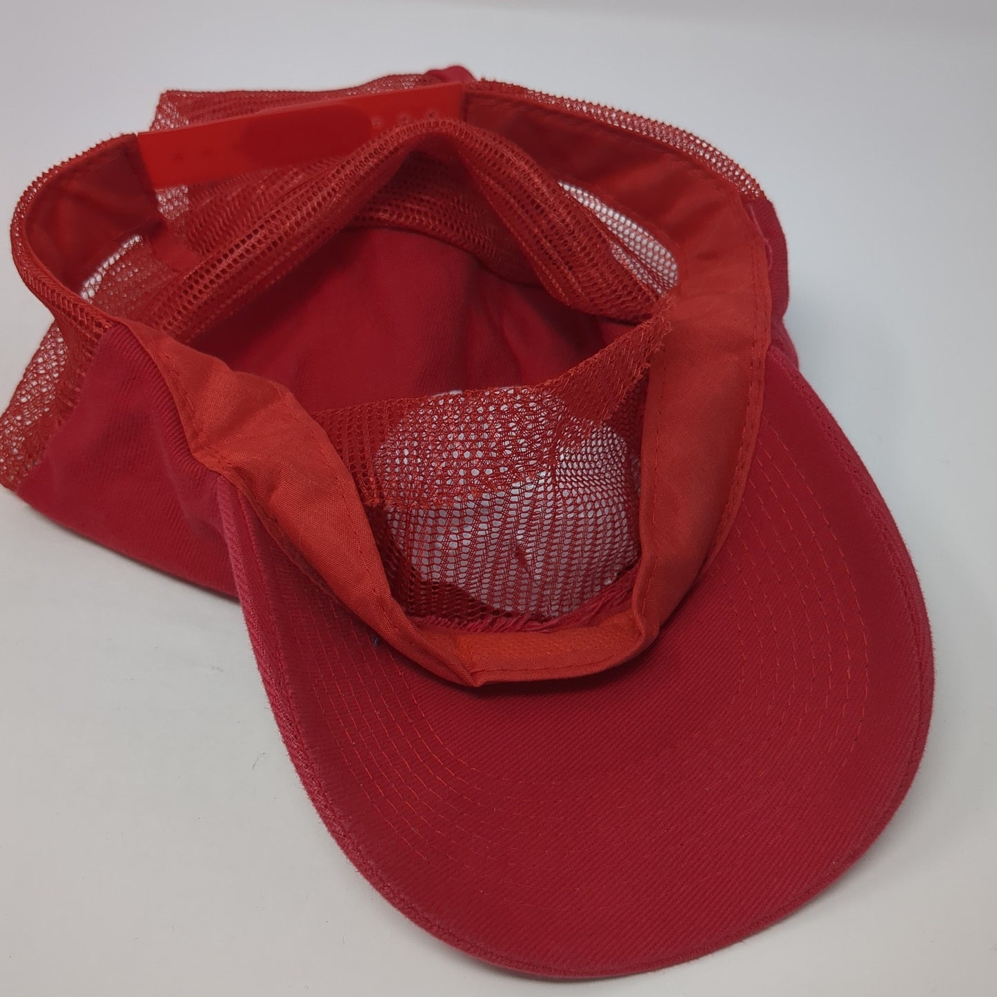 Walmart Santa Trucker Hat Red One Size Mesh Back Pom Pom Christmas