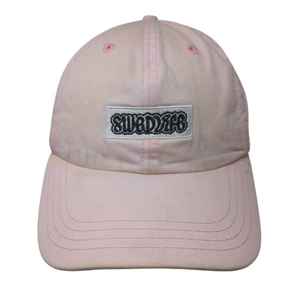 SwedLife Slideback Hat Pink One Size Adjustable Embroidered 6 Panel