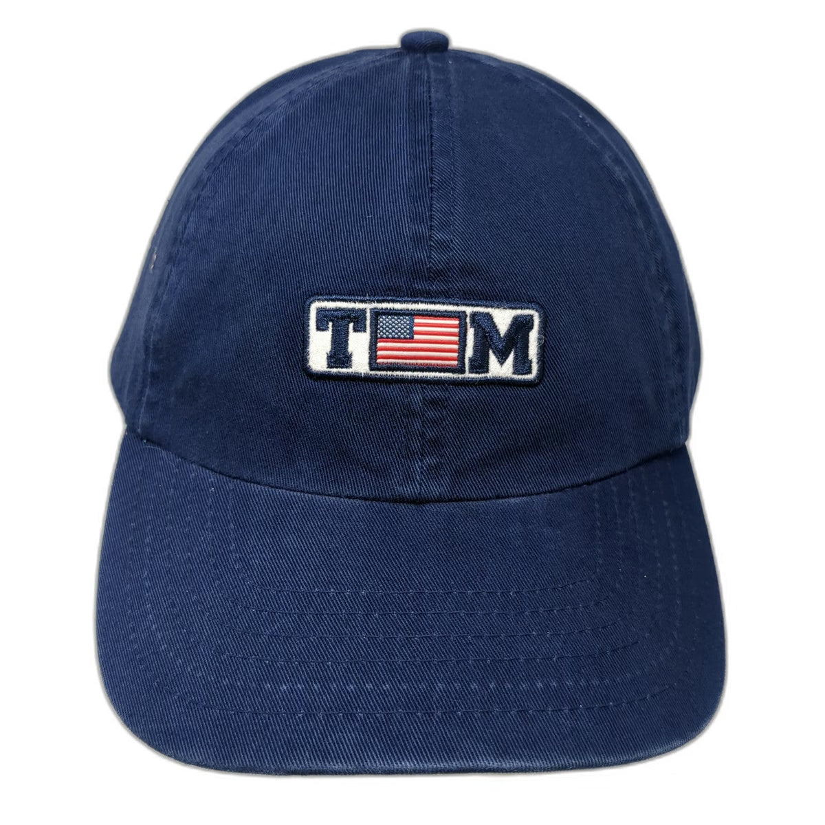 TaylorMade Baseball Cap Blue One Size US Flag TM Cotton Slideback Golf Hat