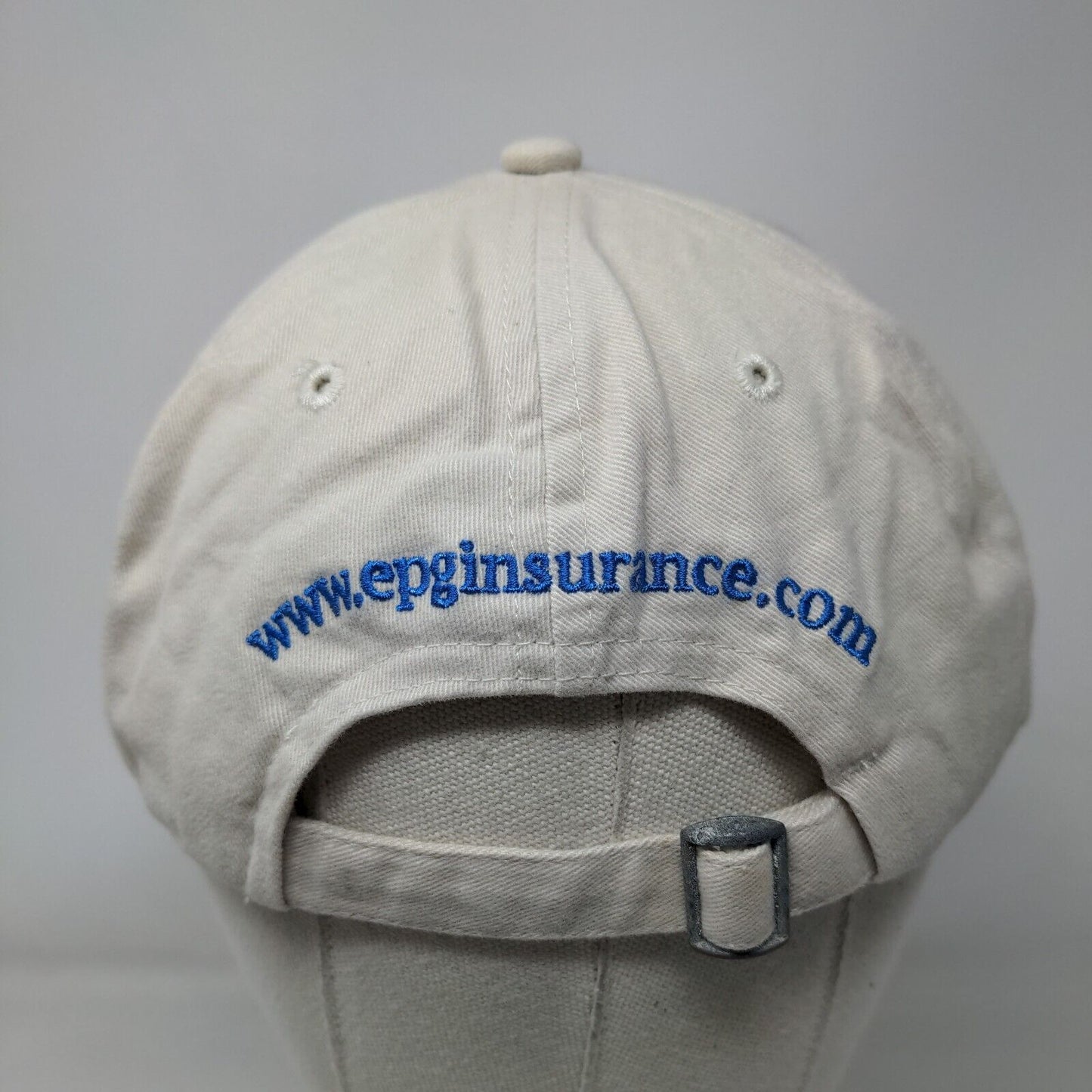 EPG Insurance & Ideas Slideback Hat Tan OSFA Embroidered 6 Panel